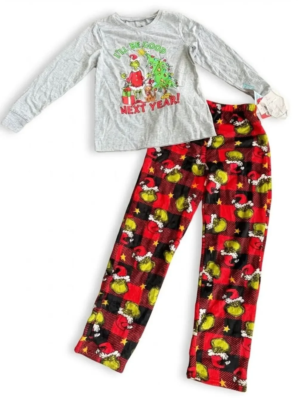NEW! Size M-10 Dr. Seuss The Grinch Unisex Family Matching Pajamas